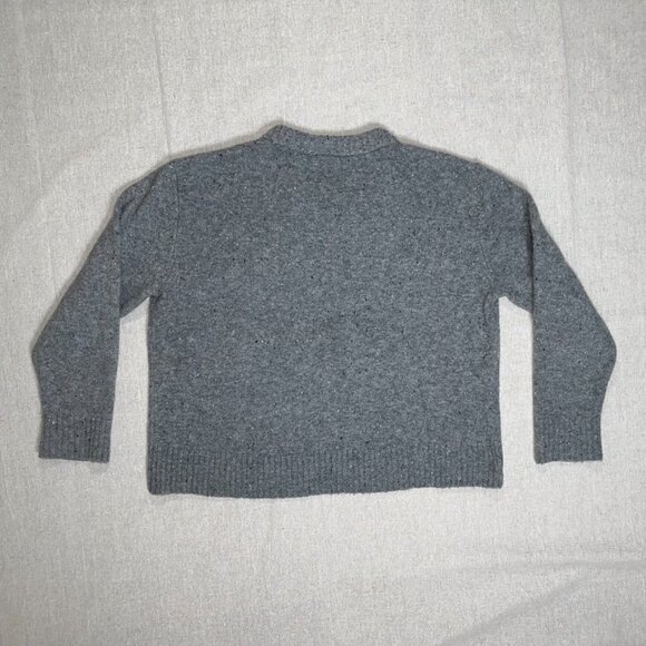 a.n.a A New Approach Gray Speckled Crewneck Long Sleeve Sweater - Small - Picture 2 of 6